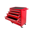 201 PIECE - FULLY STOCKED - RED STEEL ROLLING TOOL-CABINET