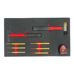 201 PIECE - FULLY STOCKED - RED STEEL ROLLING TOOL-CABINET